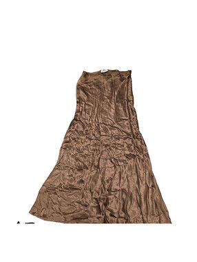 Dissh Monica Sleeveless silk Midi Dress - Bitter Chocolate AU 12 US 8